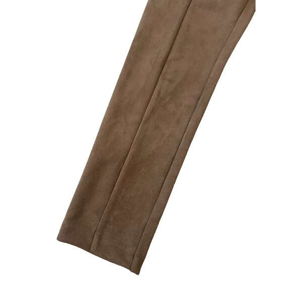 ANN TAYLOR LOFT Brown Faux Suede Leggings Pants Size 6 - Picture 6 of 7